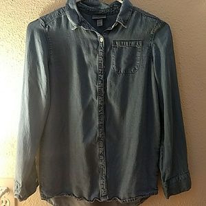denim Button up shirt for girls